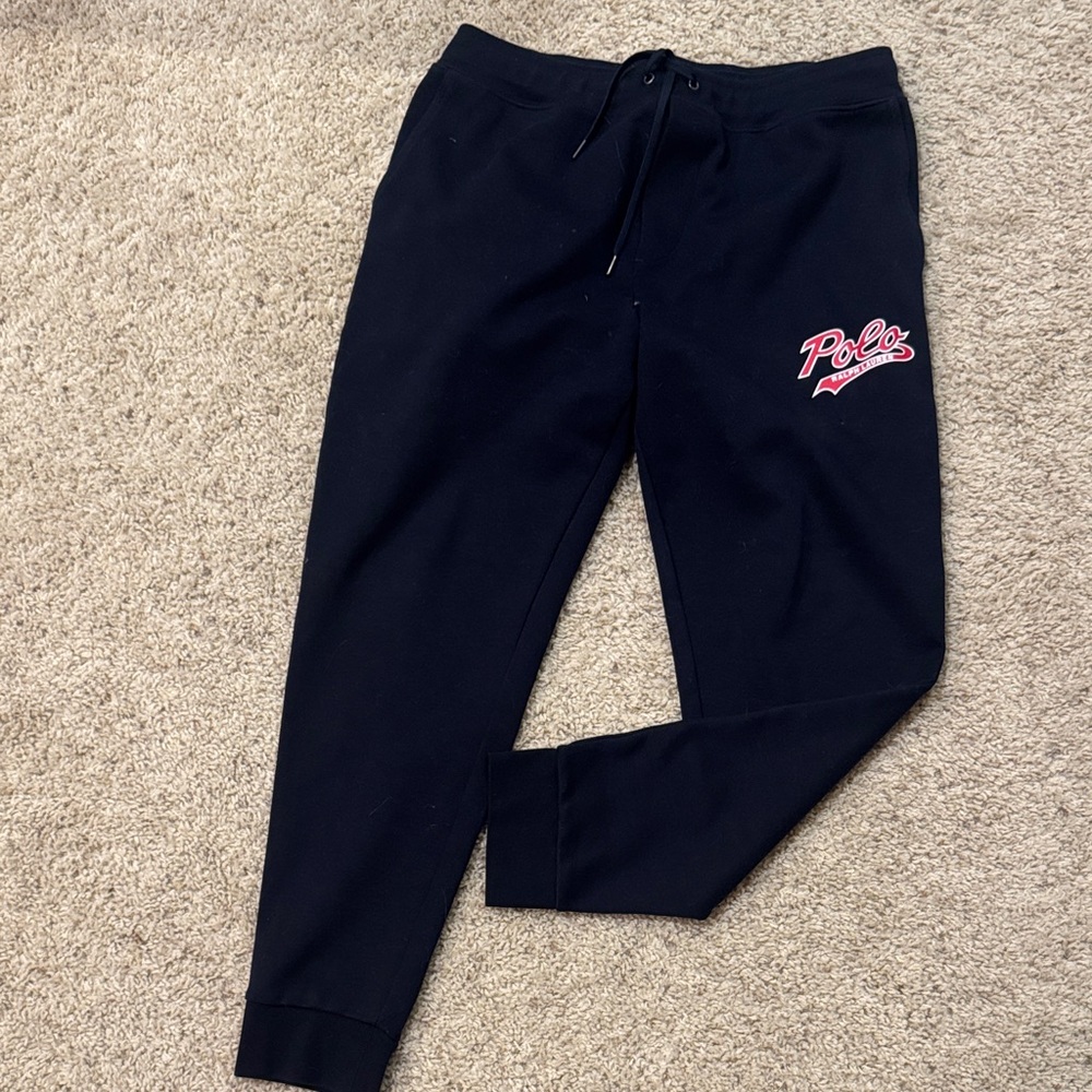 Polo Black Joggers with Logo